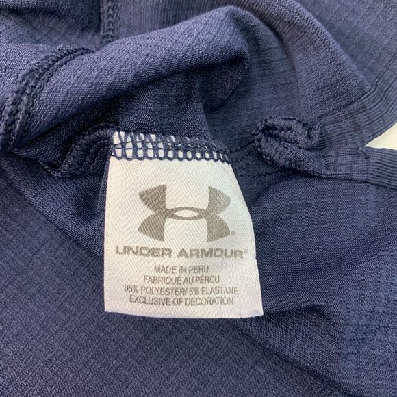Under Armour AYF American Youth Football Polo Shirt Men XL Navy Blue Performance - Picture 7 of 11